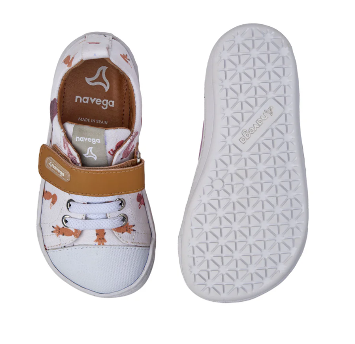 Navega - Zapatillas Barefoot Textil - Animales
