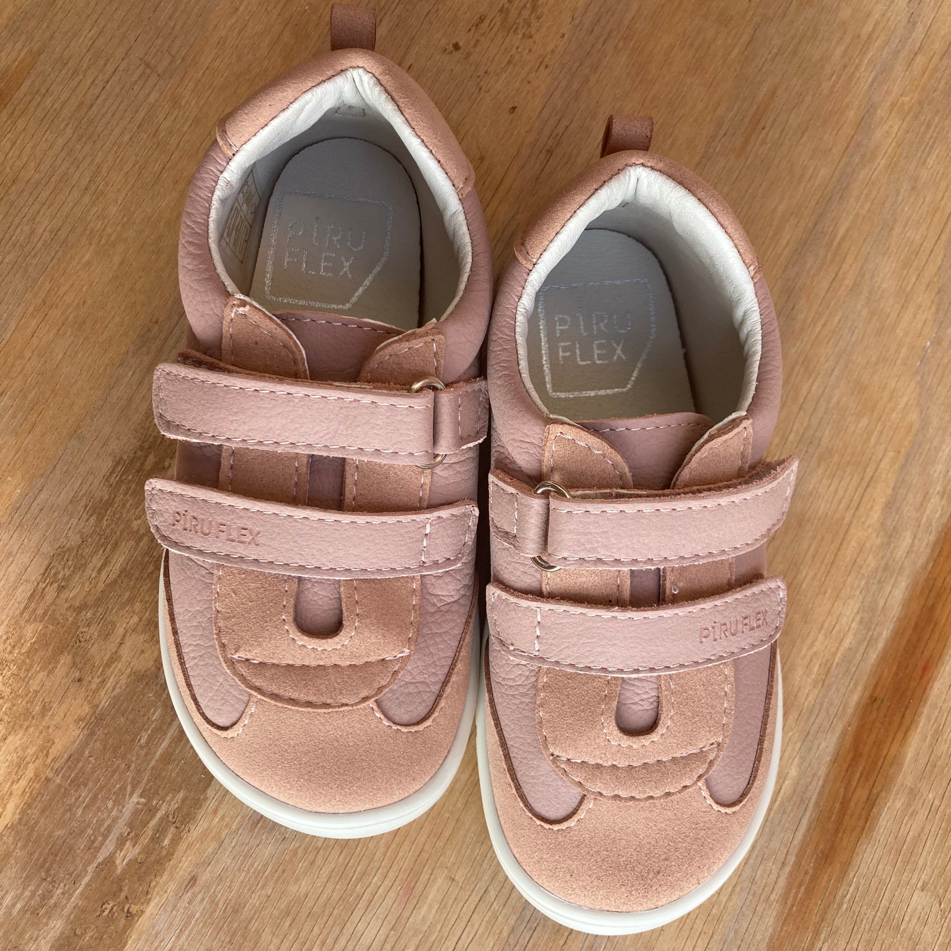 Piruflex - Barefoot Leather Sneakers - Pink PF177