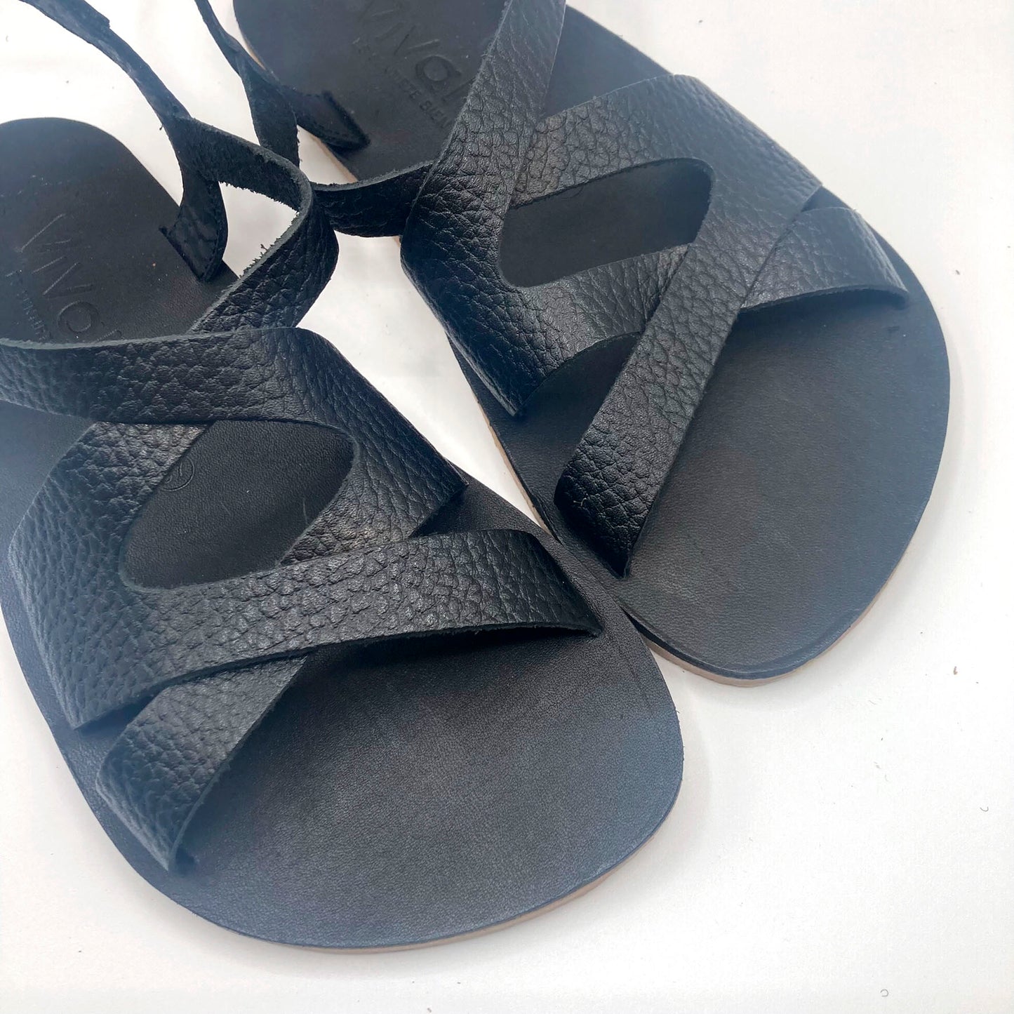 Vivant - Sandalia Barefoot Adulto - V-8104 Piel Rustick Negro