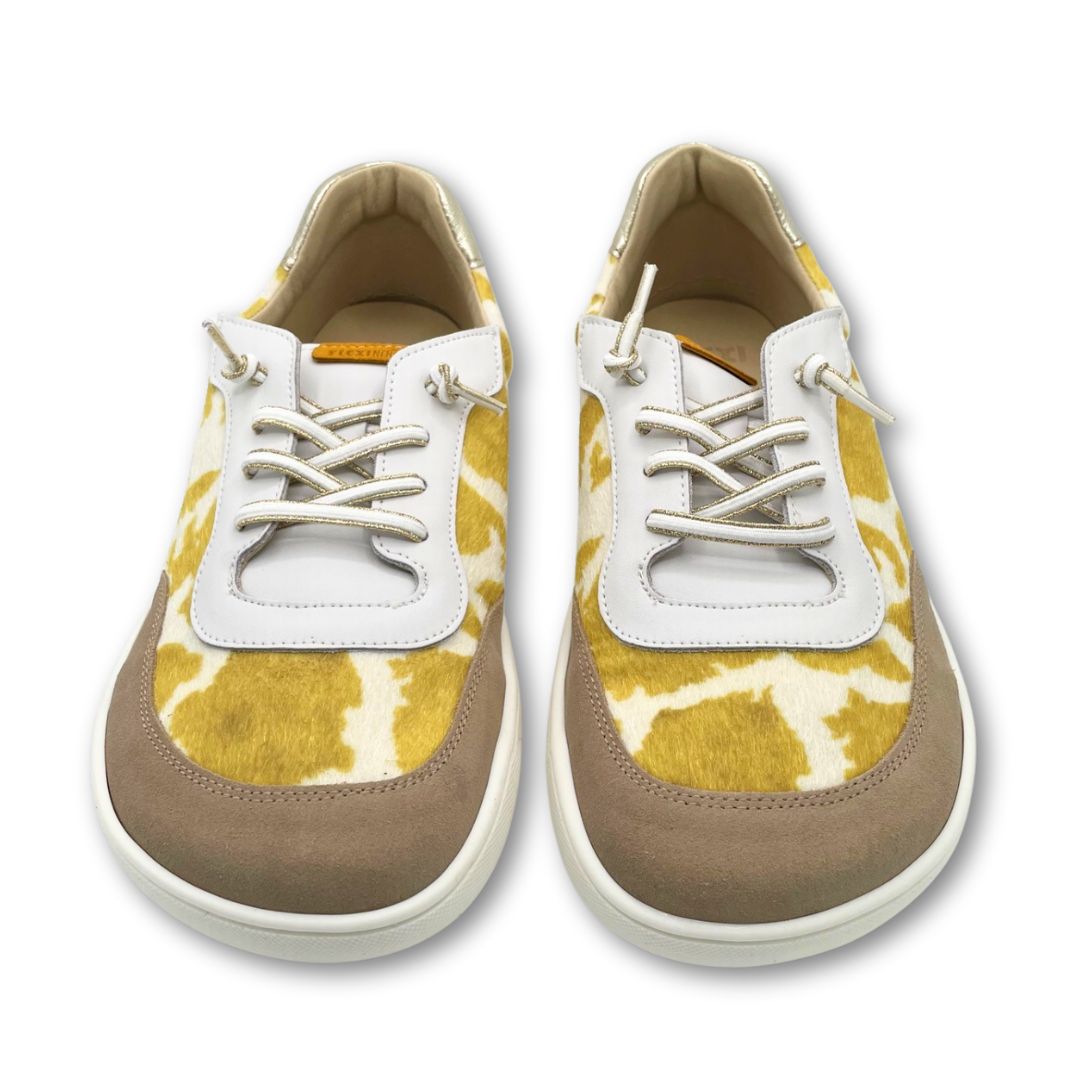 Zapatillas Deportivas Barefoot Adulto - FlexiNens - Vaca Amarilla - 9018X
