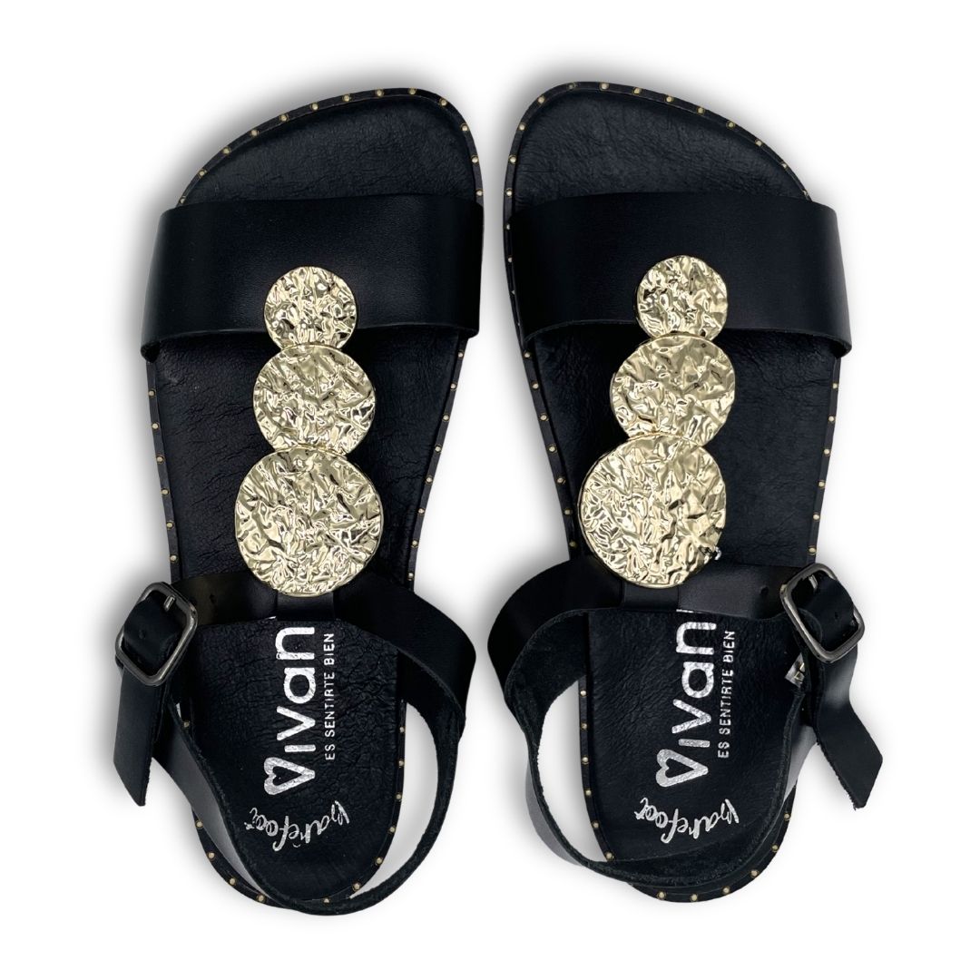 Sandalia Barefoot Adulto - Vivant - Bali Negro