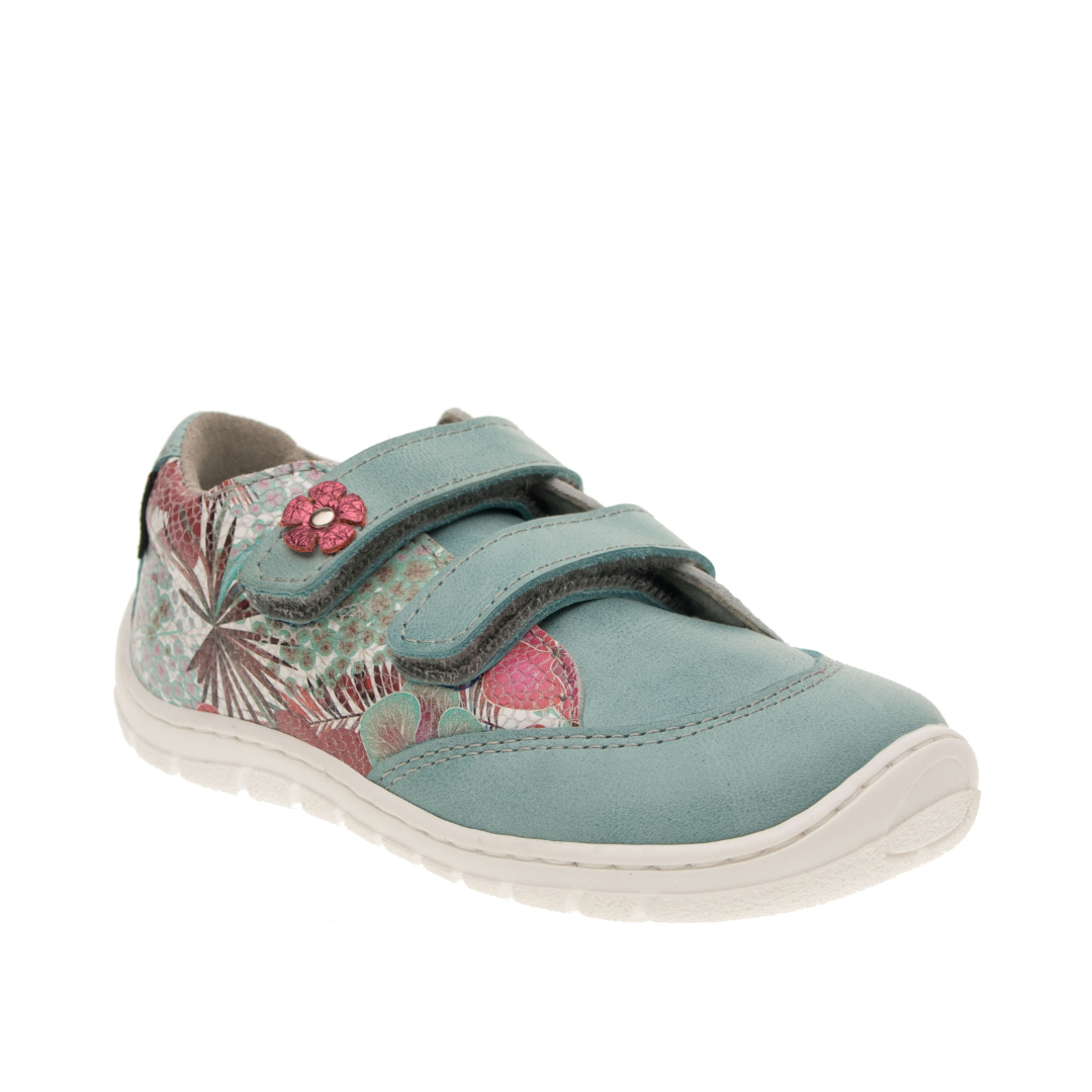 Fare Bare - A Series Respectful Sneaker - Florales Türkis 