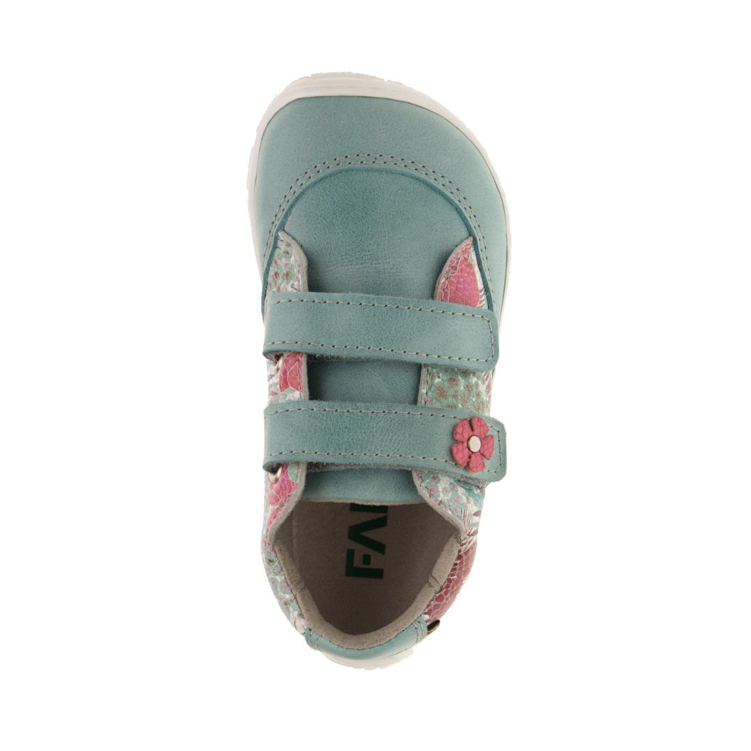 Fare Bare - A Series Respectful Sneaker - Florales Türkis 