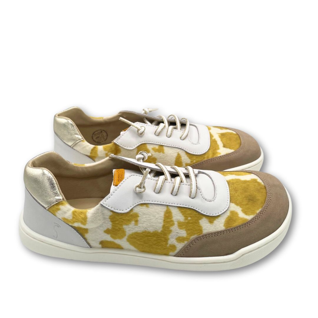 Zapatillas Deportivas Barefoot Adulto - FlexiNens - Vaca Amarilla - 9018X