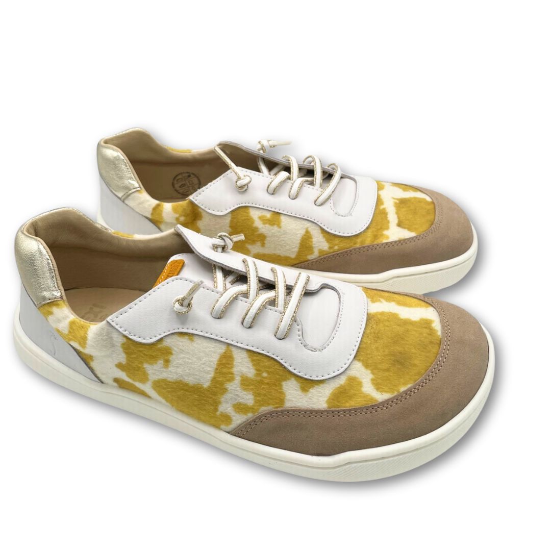 Zapatillas Deportivas Barefoot Adulto - FlexiNens - Vaca Amarilla - 9018X