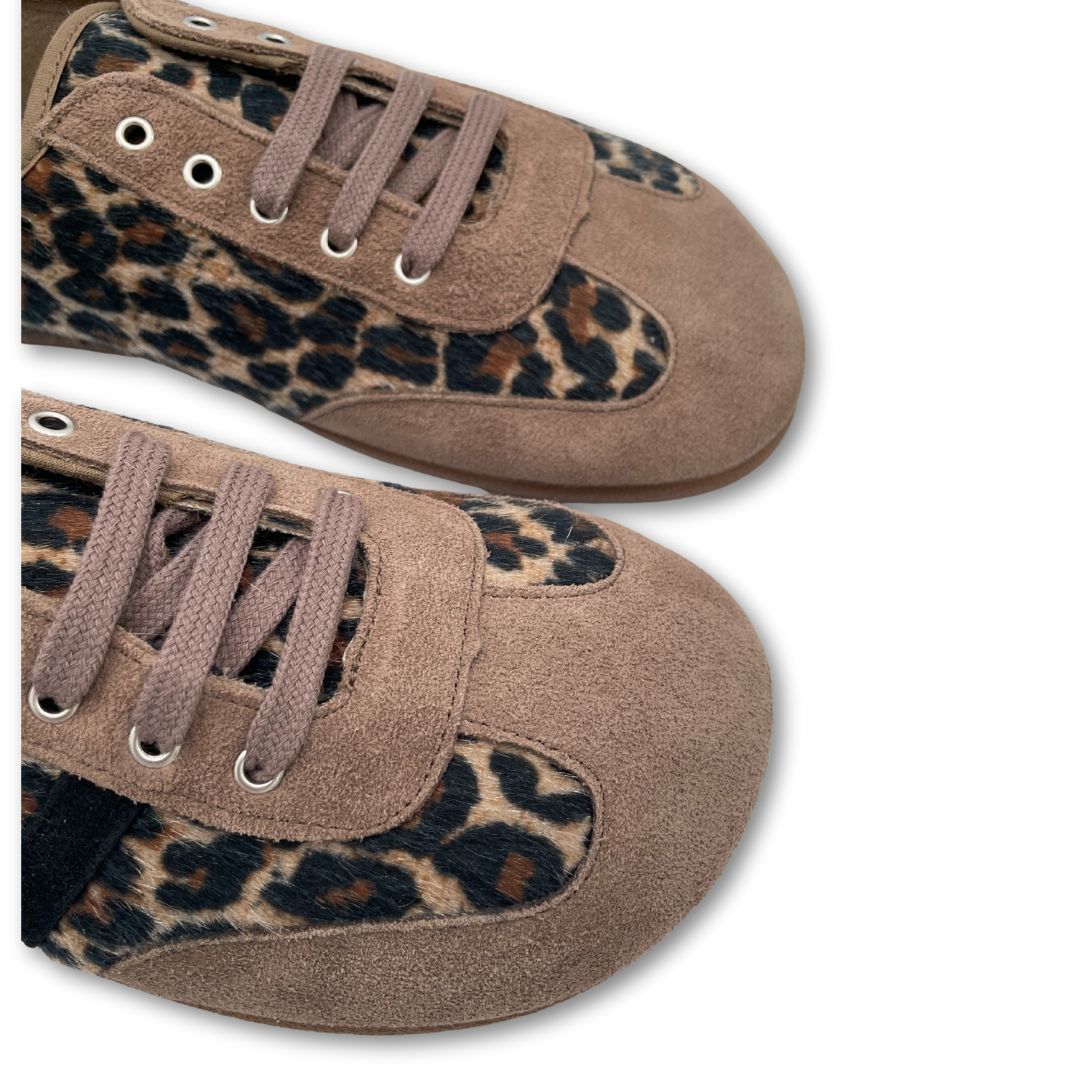 Zapatillas Deportivas Barefoot Adulto - Batilas - Serraje Leopardo XL93