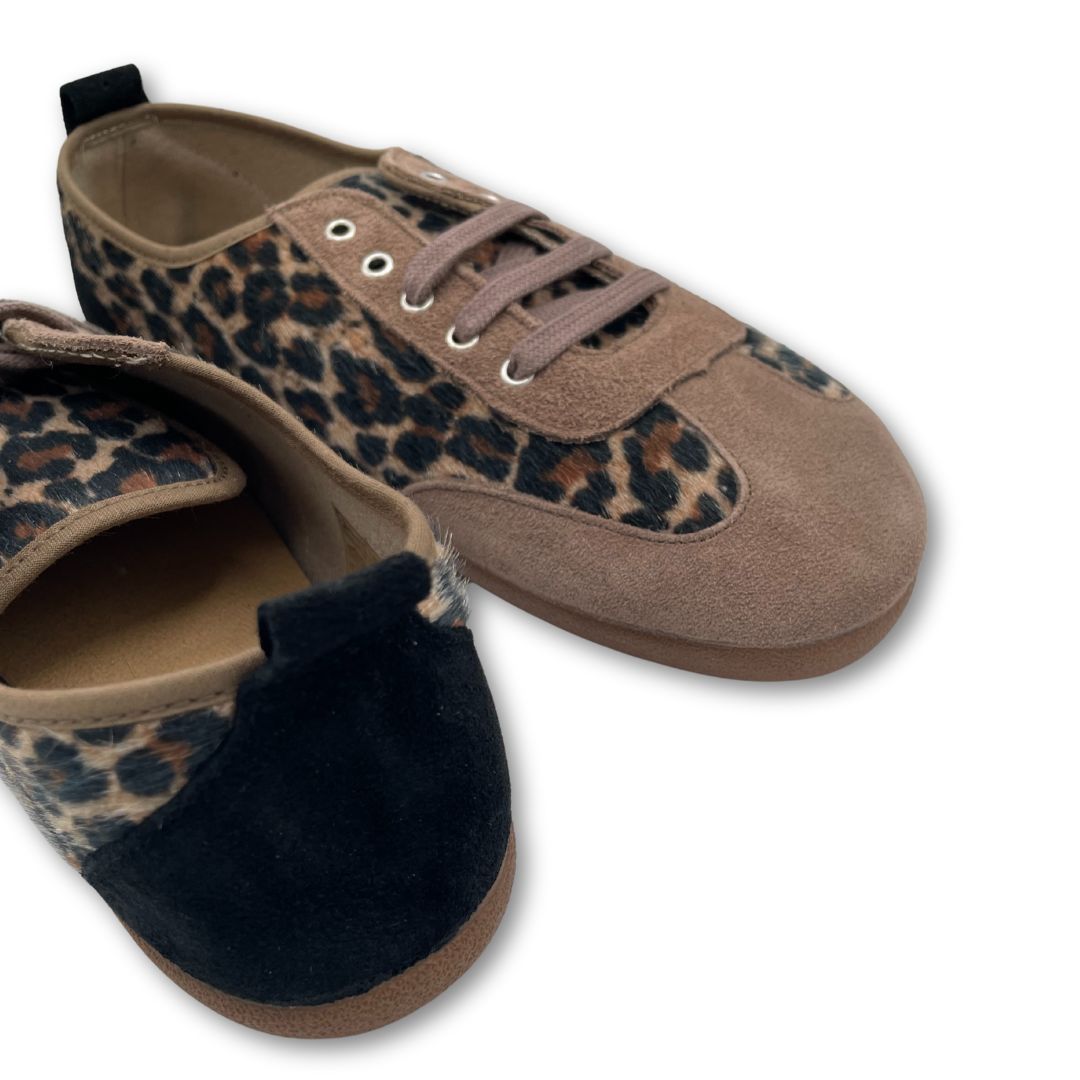 Zapatillas Deportivas Barefoot Adulto - Batilas - Serraje Leopardo XL93
