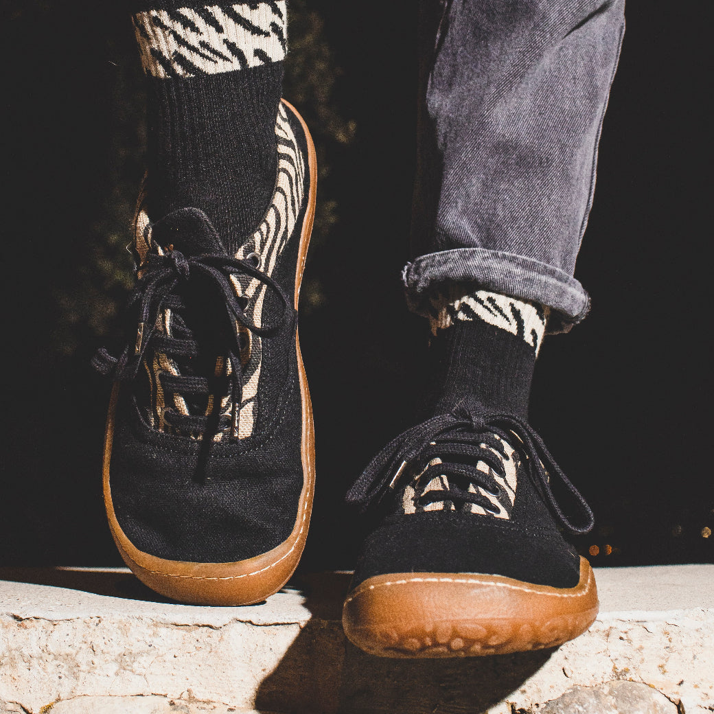 Coqueflex - Barefoot Combi 6 Sneaker - Black 15503