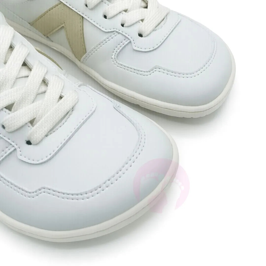 Coqueflex - Zapatilla Deportiva Barefoot Adulto  - 4389 Blanco Latte Microfibra