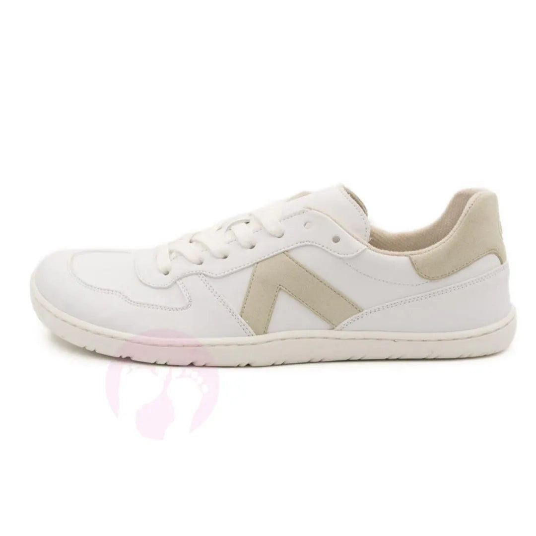 Coqueflex - Zapatilla Deportiva Barefoot Adulto  - 4389 Blanco Latte Microfibra