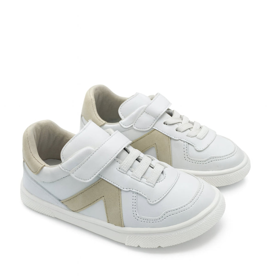 Coqueflex - Zapatilla Deportiva Barefoot - 4389 Blanco Latte Microfibra