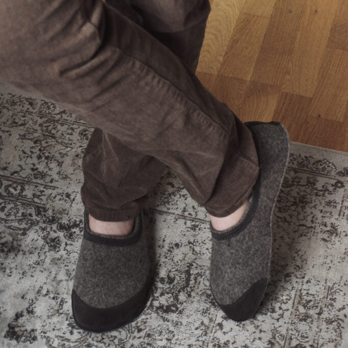 Oma King - Barfuß-Hausschuhe