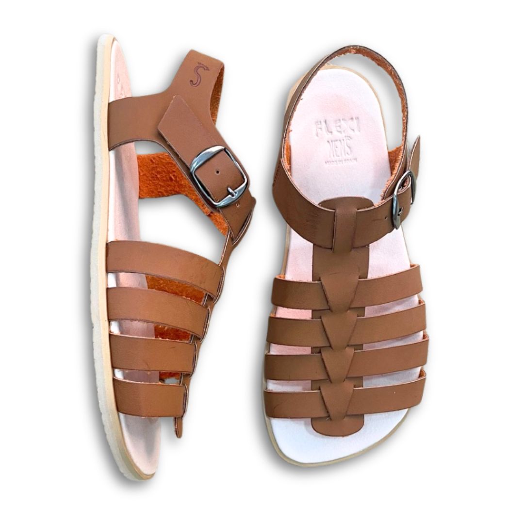 Sandalias Barefoot 5146-PR- Flexinens - Vaqueta Roble