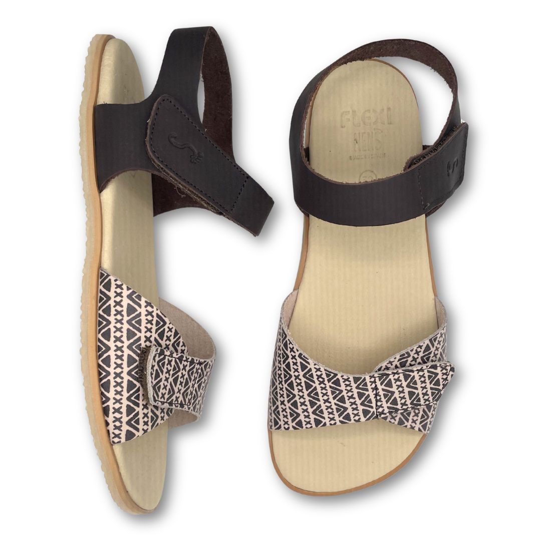 Sandalias Barefoot Transición 423-LT- FlexiNens - Yucatán Box Marrón