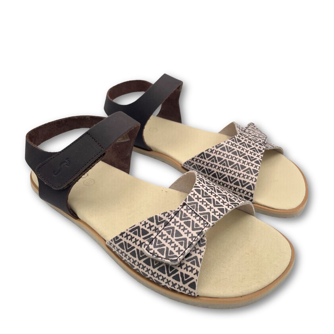 Sandalias Barefoot Transición 423-LT- FlexiNens - Yucatán Box Marrón