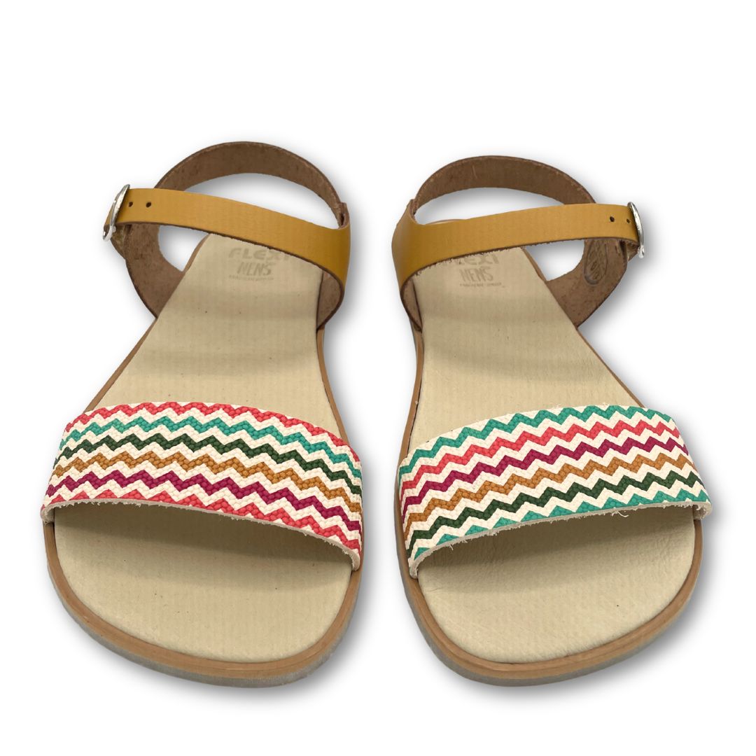 Sandalias Barefoot 5752-PR- FlexiNens - Mostaza Multicolor