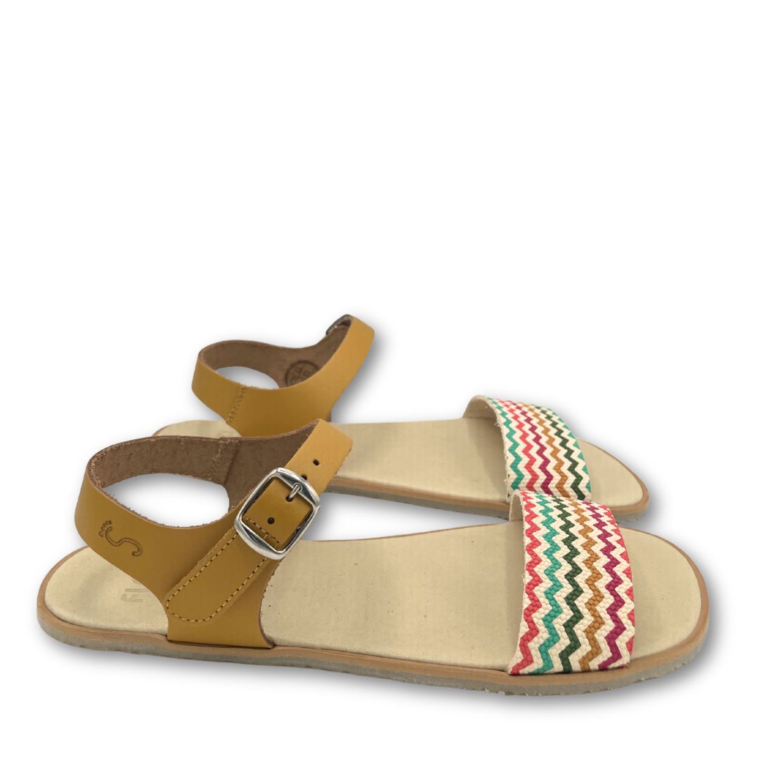 Sandalias Barefoot 5752-PR- FlexiNens - Mostaza Multicolor