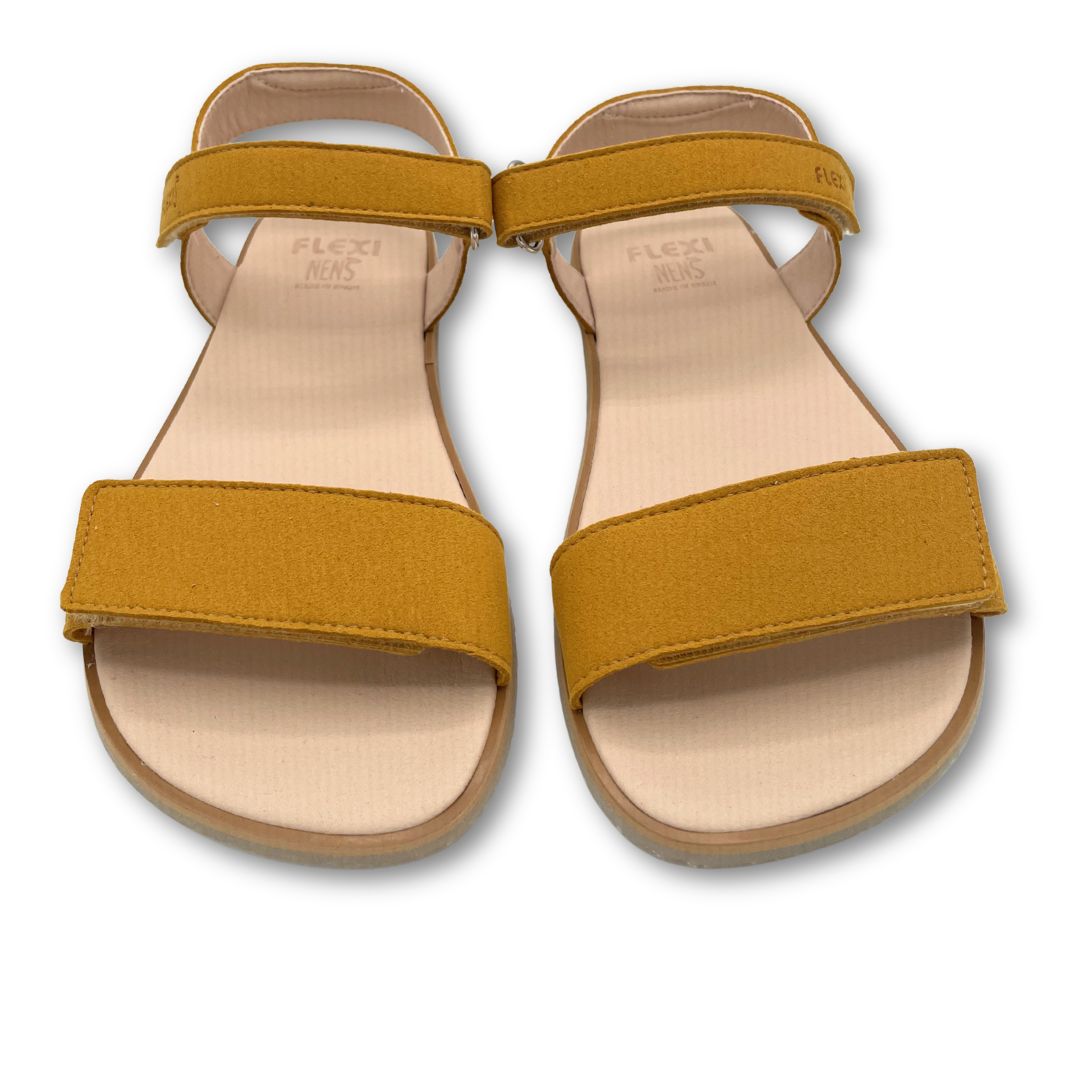 Sandalias Barefoot 70145-LI- FlexiNens - Microfibra Mostaza