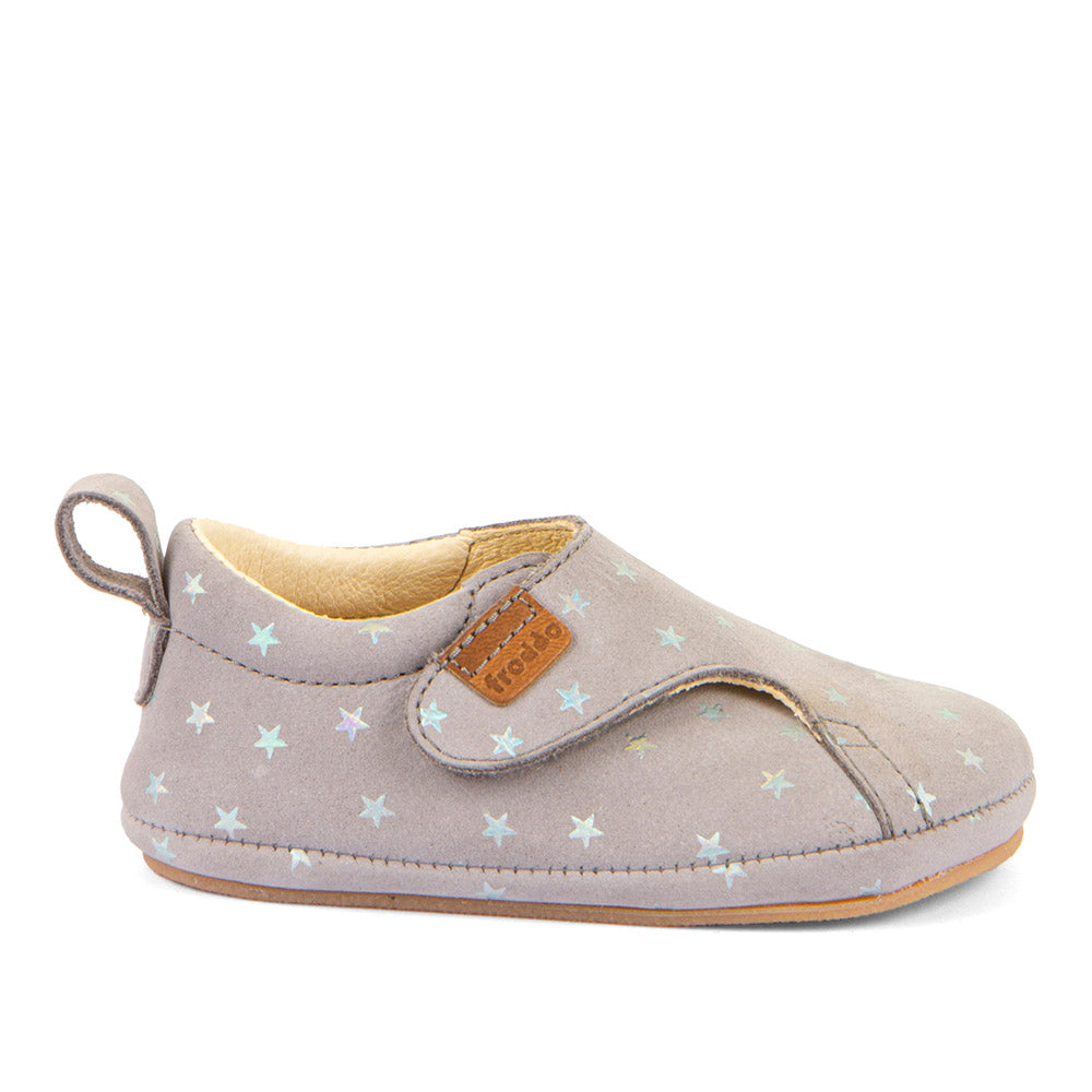 Zapatillas Barefoot Prewalkers - Piel Ante Hidrófuga - Gris G1130020-2