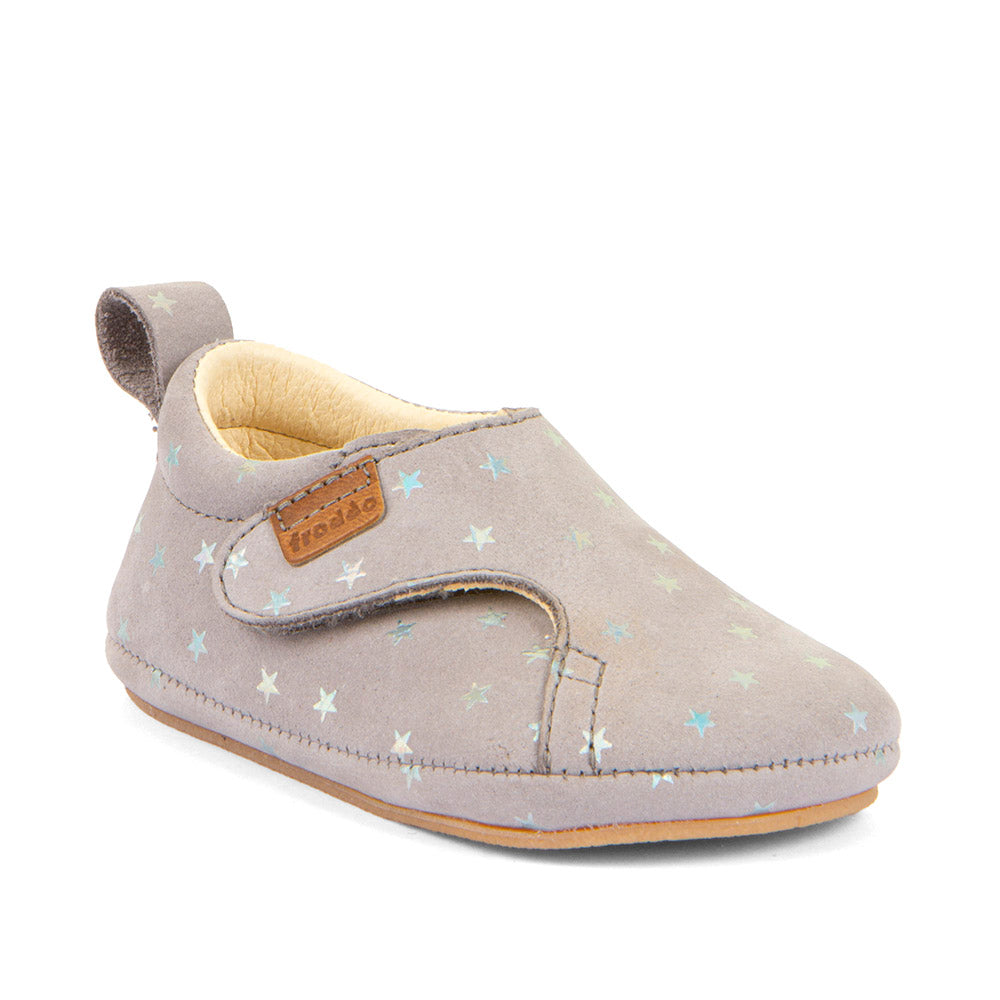 Zapatillas Barefoot Prewalkers - Piel Ante Hidrófuga - Gris G1130020-2
