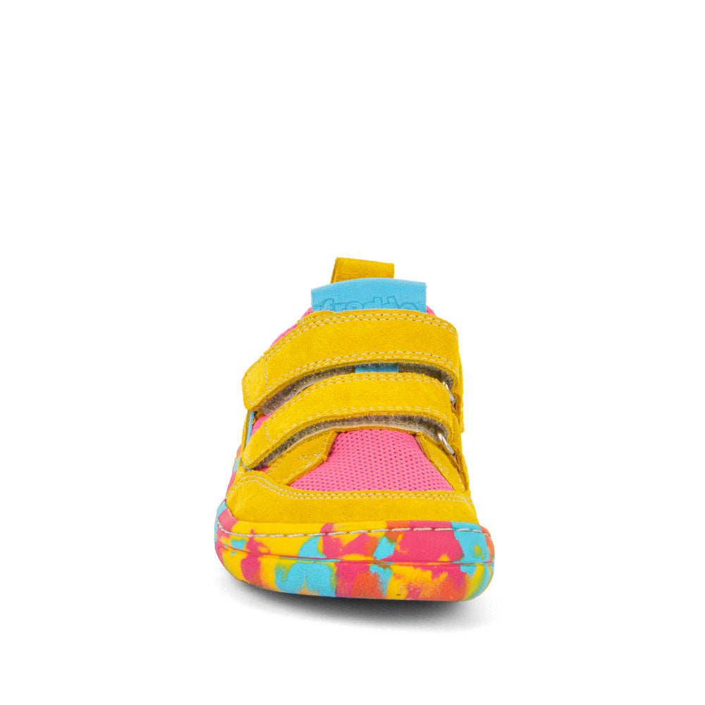 Froddo - Zapatillas Barefoot Base - Piel y Textil - Amarillo Fucsia