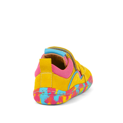 Froddo - Zapatillas Barefoot Base - Piel y Textil - Amarillo Fucsia