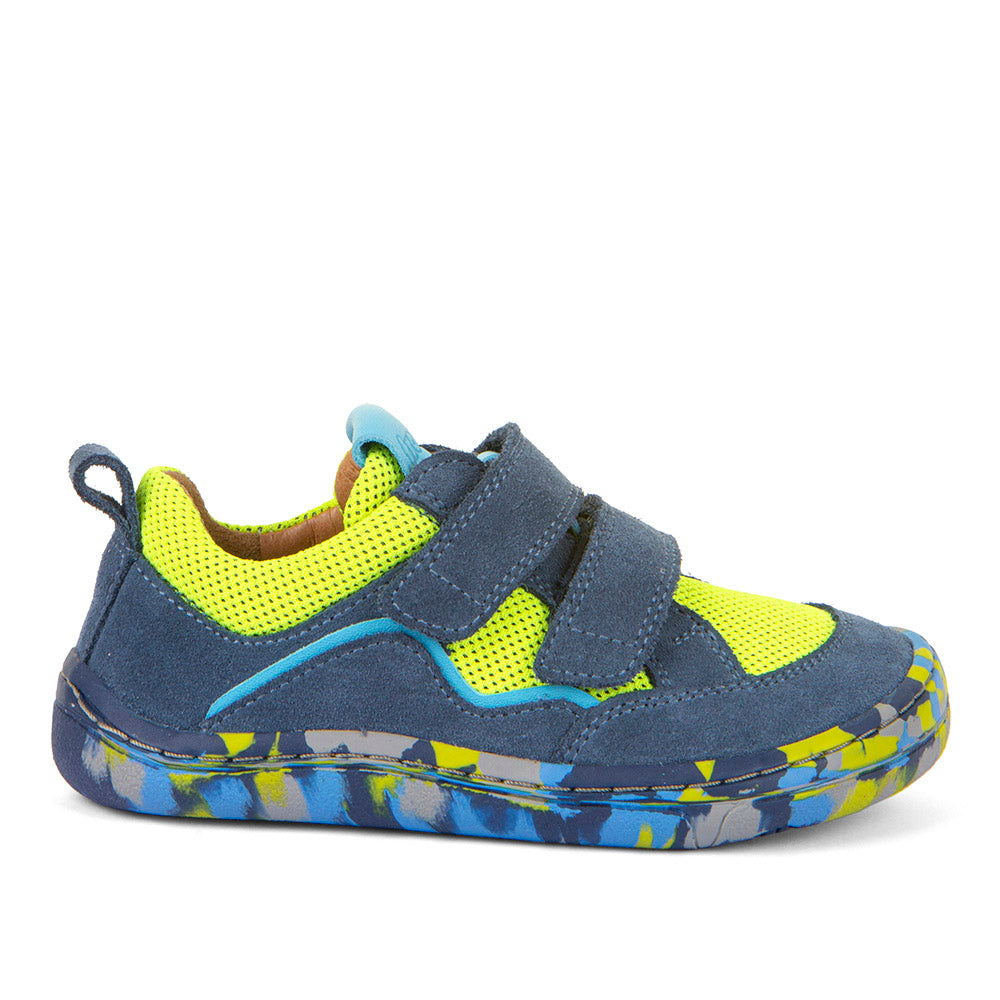 Froddo - Zapatillas Barefoot Base - Piel y Textil - Denim Flúor