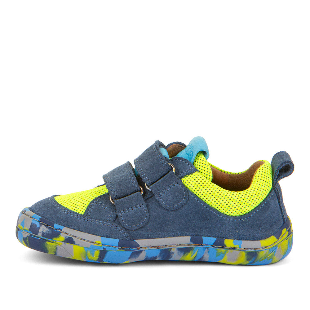 Froddo - Zapatillas Barefoot Base - Piel y Textil - Denim Flúor