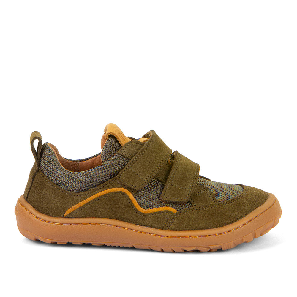 Zapatillas Deportivas Barefoot Base - Piel Hidrófuga Textil - Verde Oliva G3130271-3