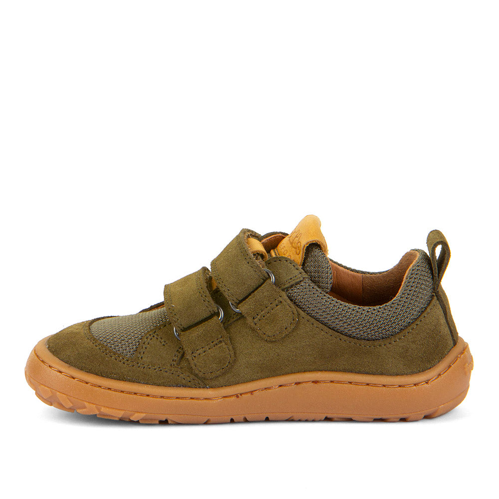 Zapatillas Deportivas Barefoot Base - Piel Hidrófuga Textil - Verde Oliva G3130271-3