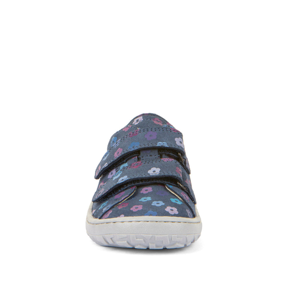 Zapatillas Deportivas Barefoot Base - Piel Hidrófuga - Azul Flores G3130276-9