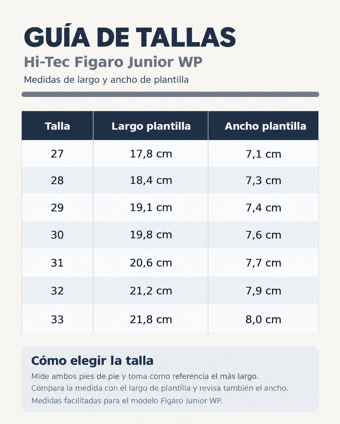 Zapatillas Impermeables Trekking Barefoot - Hi-Tec - Fígaro Junior WP