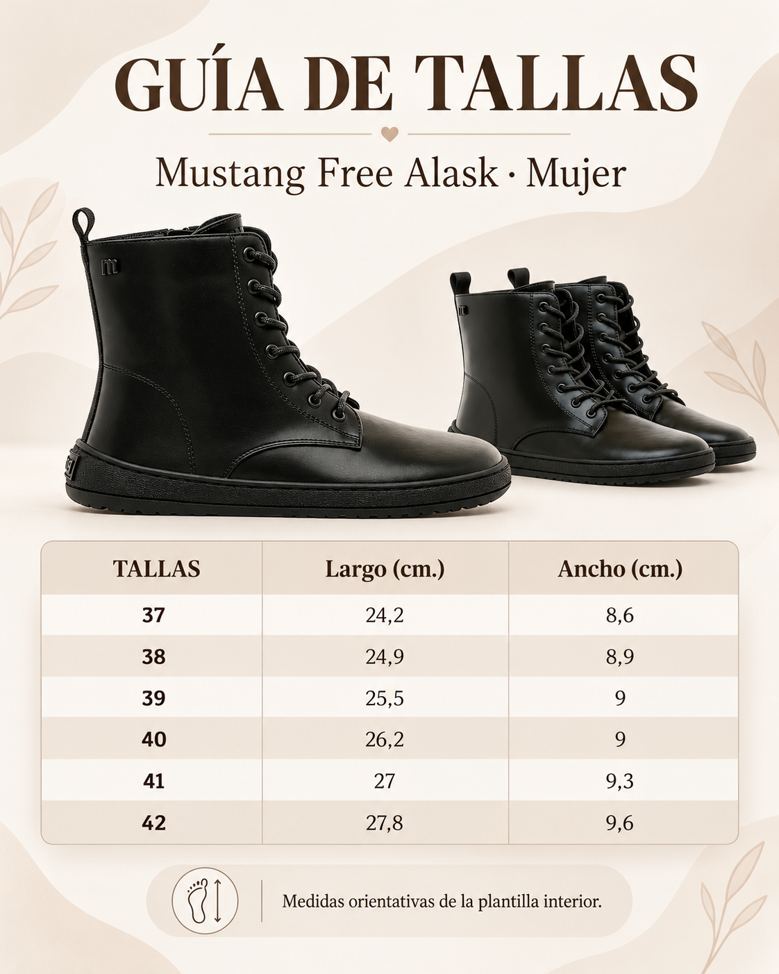 Botín Barefoot - Mustang - Free Alask Negro 55468_C47638