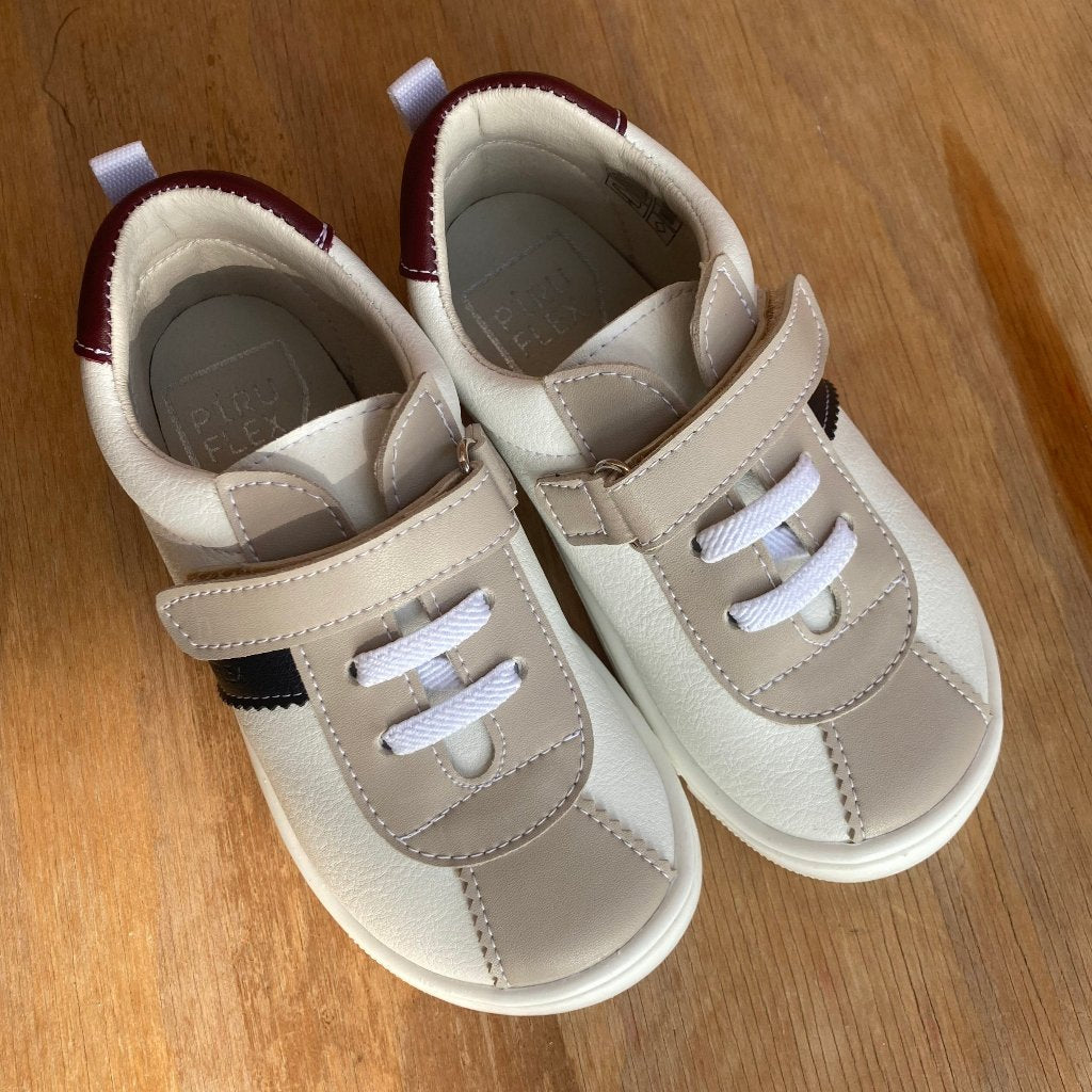 Piruflex - Deportivas Barefoot Veganas - Blanco Combinado PF178