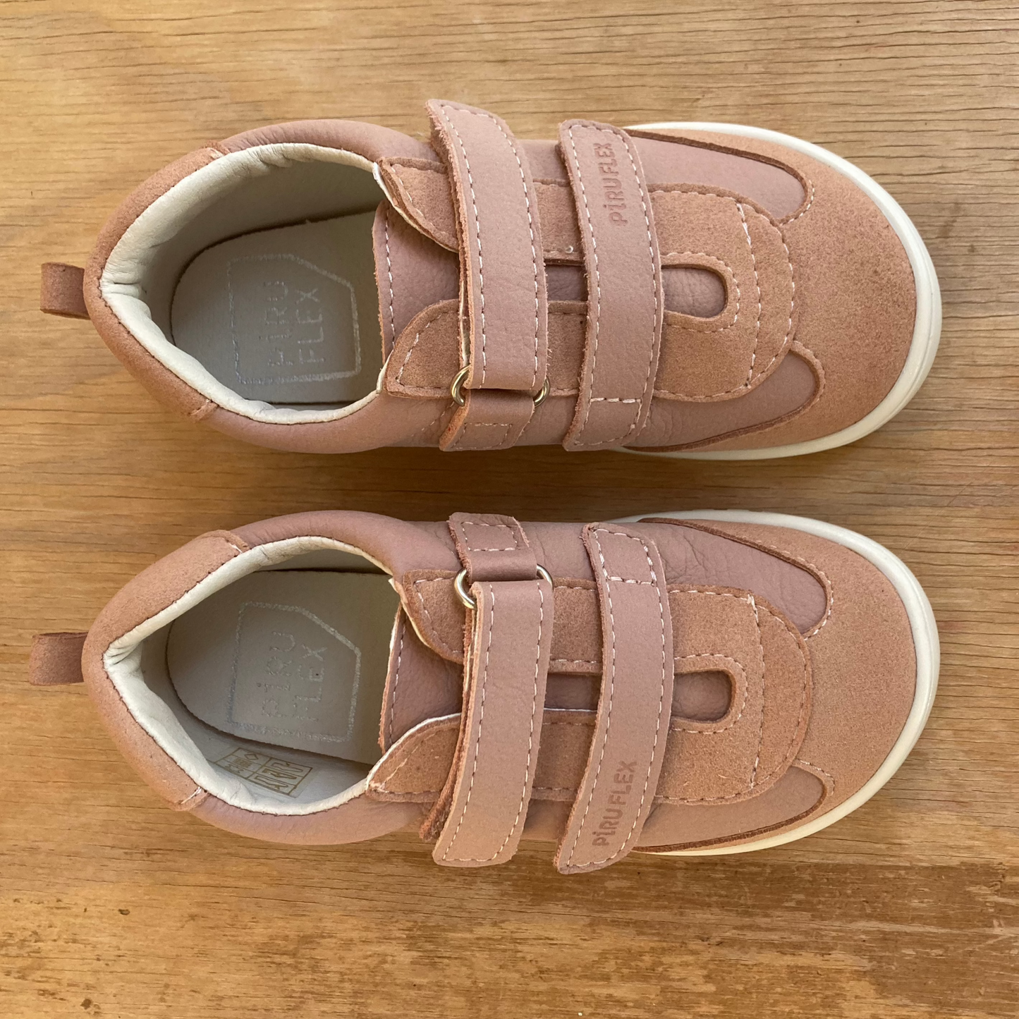 Piruflex - Barefoot Leather Sneakers - Pink PF177