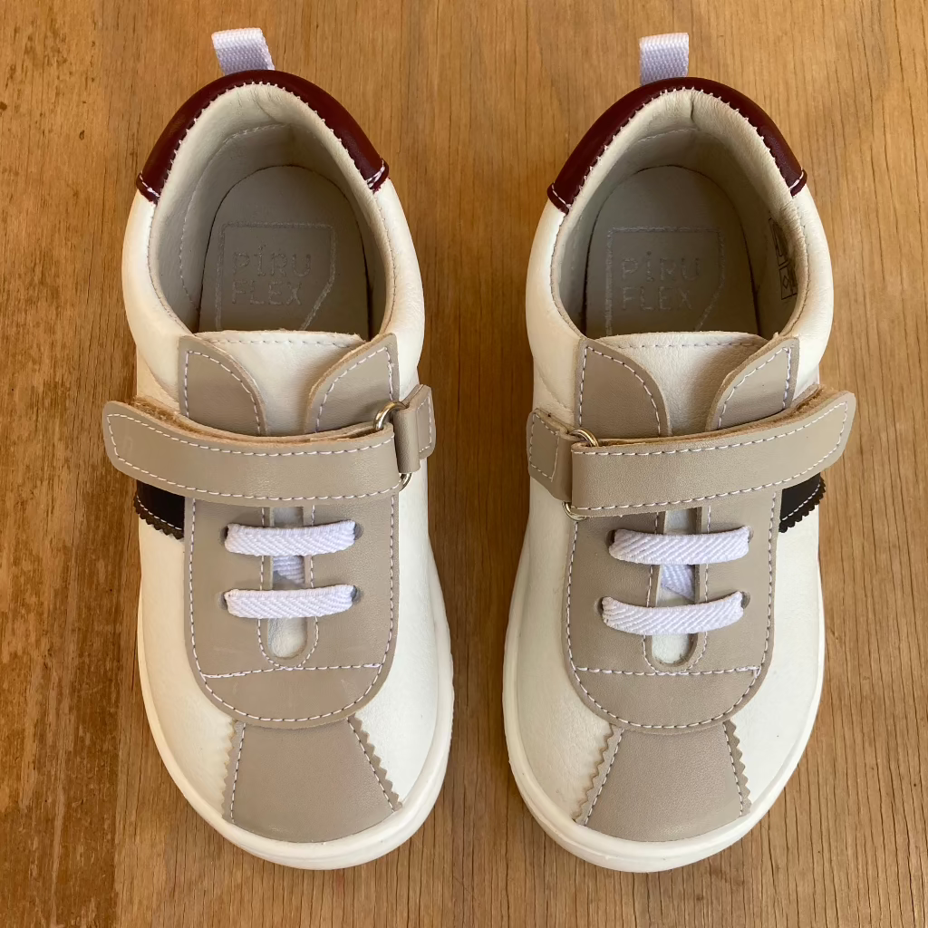 Piruflex - Deportivas Barefoot Veganas - Blanco Combinado PF178