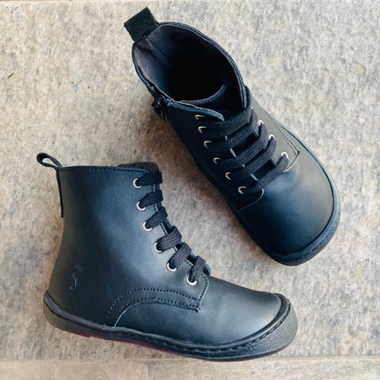FlexiNens - Bota Barefoot - Piel Negro - 9085R