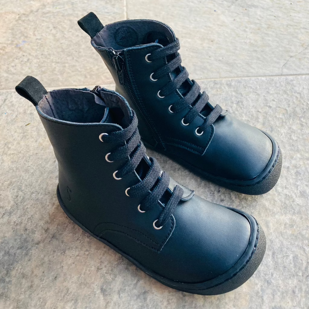 FlexiNens - Bota Barefoot - Piel Negro - 9085R
