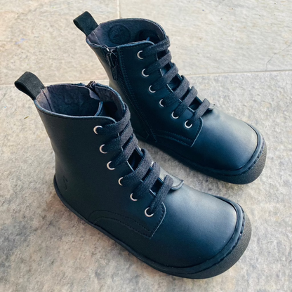 FlexiNens - Bota Barefoot - Piel Negro - 9085R