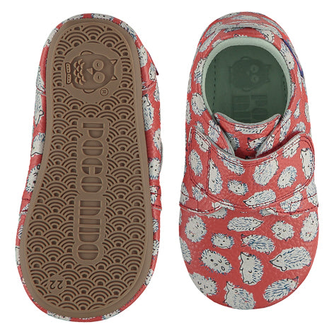 Poco Nido - Mighty Shoes - Velcro Respectful Shoe - Hedgehogs