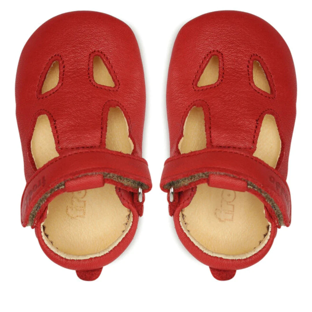 Froddo Prewalker - Sandalia  Barefoot T-BAR - Rojo
