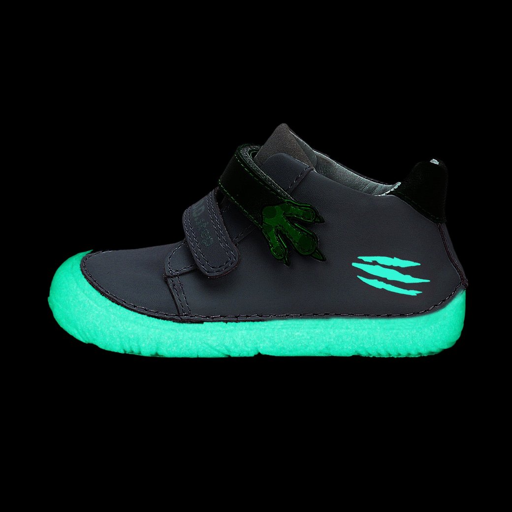 D.D.Step  - Botín Barefoot Fluorescente - Dino Gris