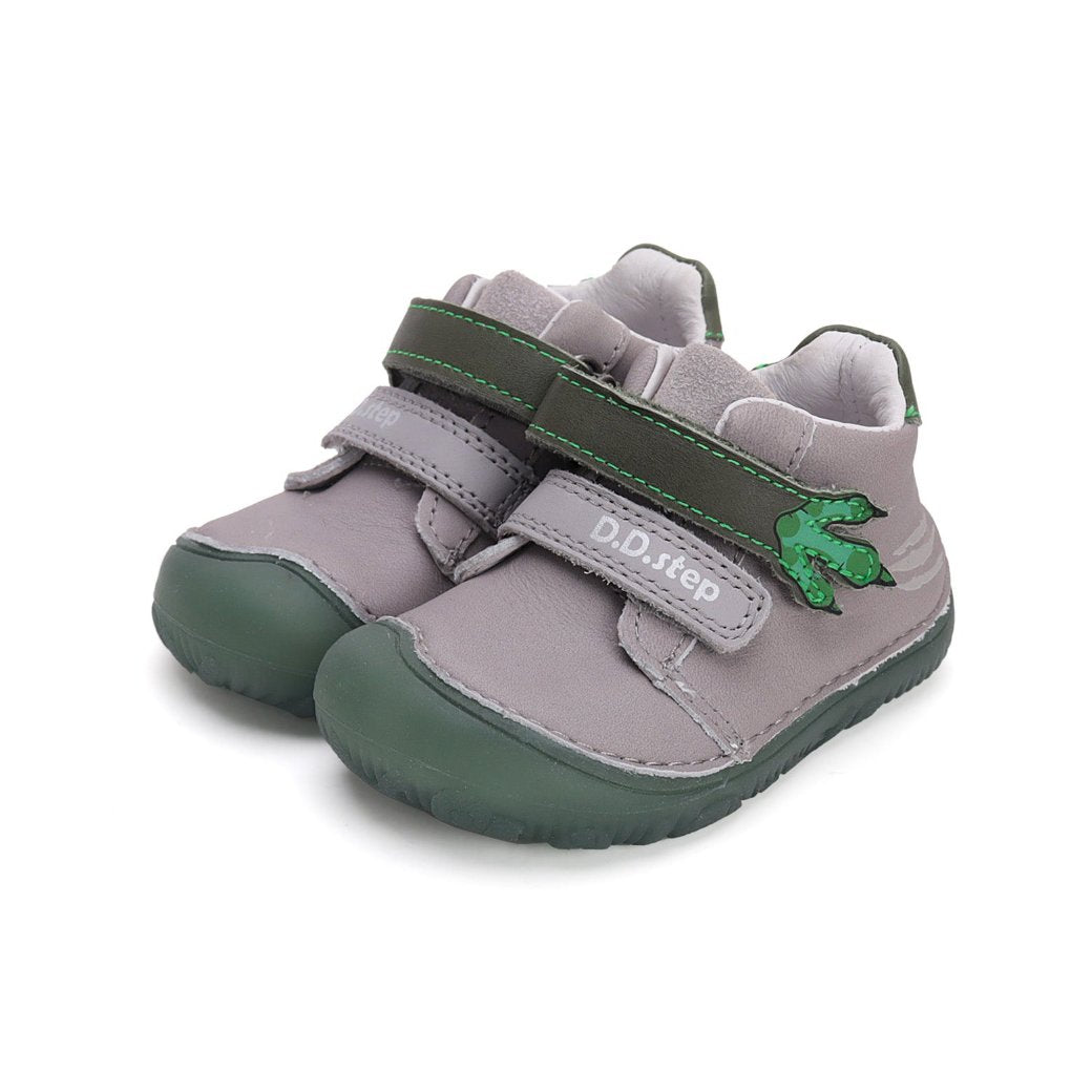 D.D.Step  - Botín Barefoot Fluorescente - Dino Gris