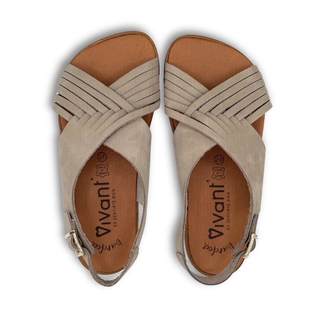 Sandalia Barefoot Adulto - Vivant - Dalia Nobuck