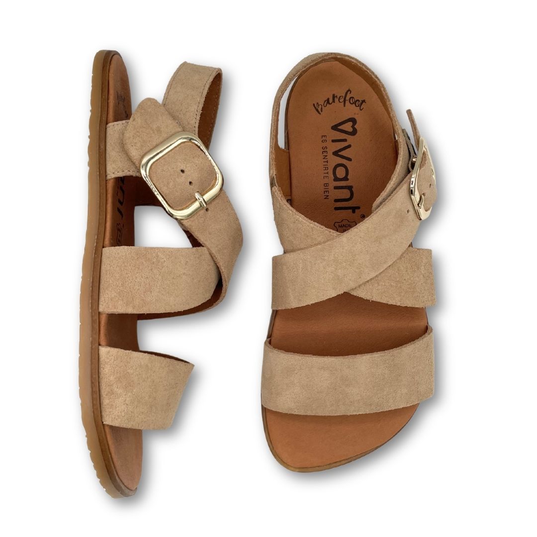Sandalia Barefoot Adulto - Vivant - Lino Serraje