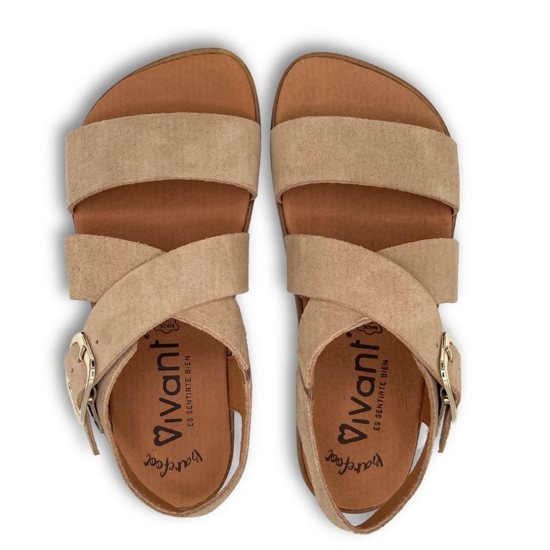 Sandalia Barefoot Adulto - Vivant - Lino Serraje
