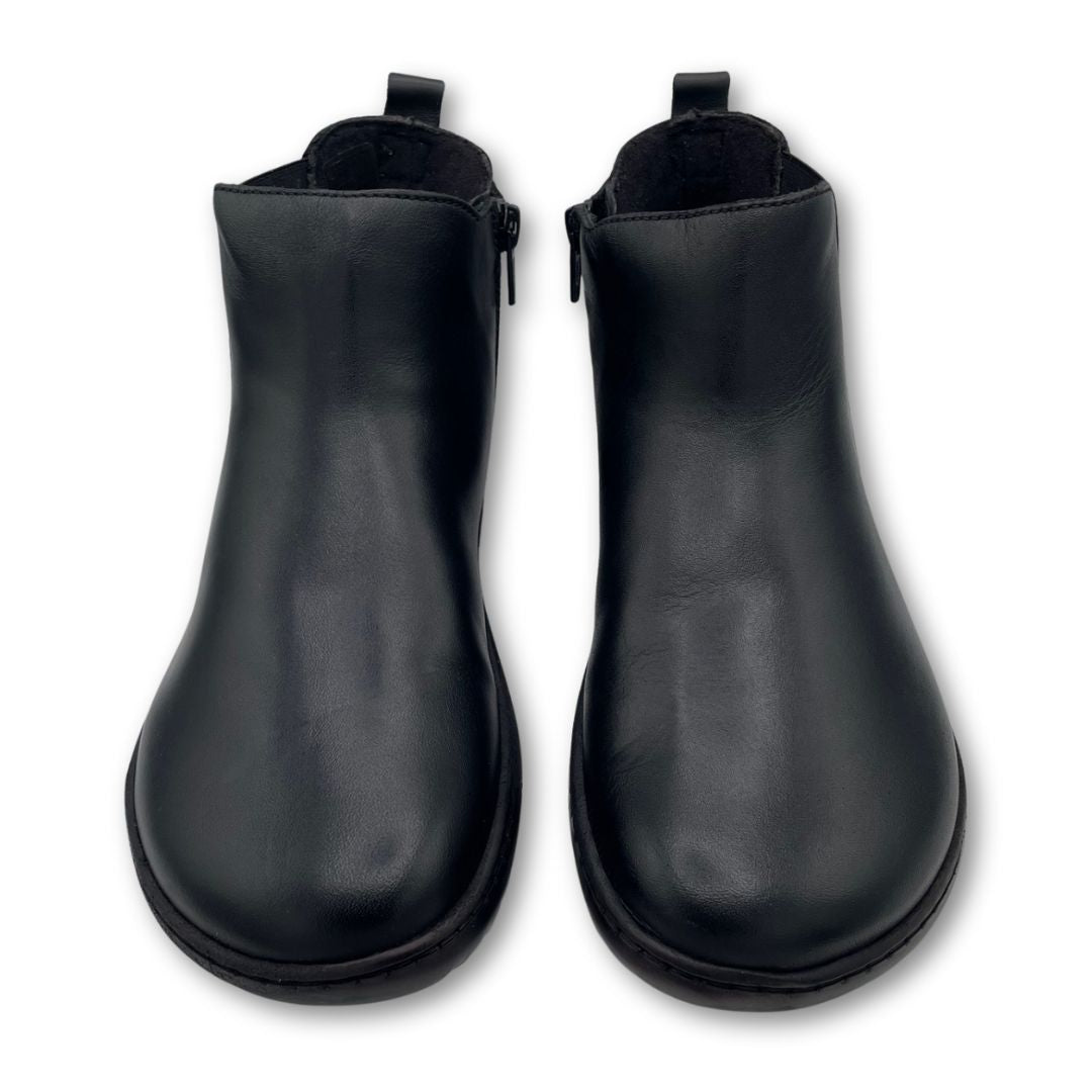FlexiNens - Adult Barefoot Boot - Black Leather - 9085R
