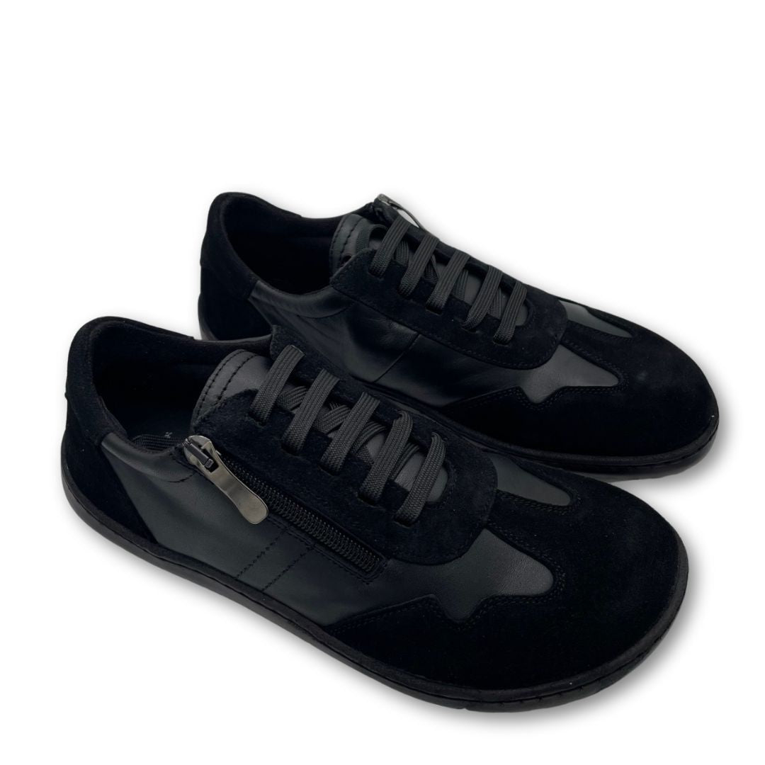 FlexiNens - Adult Barefoot Boot - Black Leather - 9085R