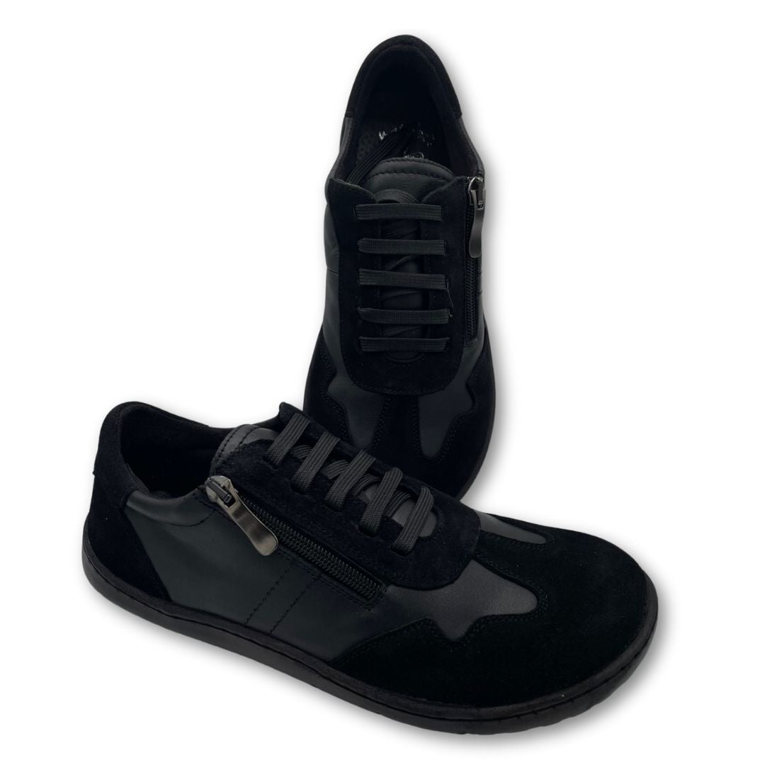 FlexiNens - Adult Barefoot Boot - Black Leather - 9085R