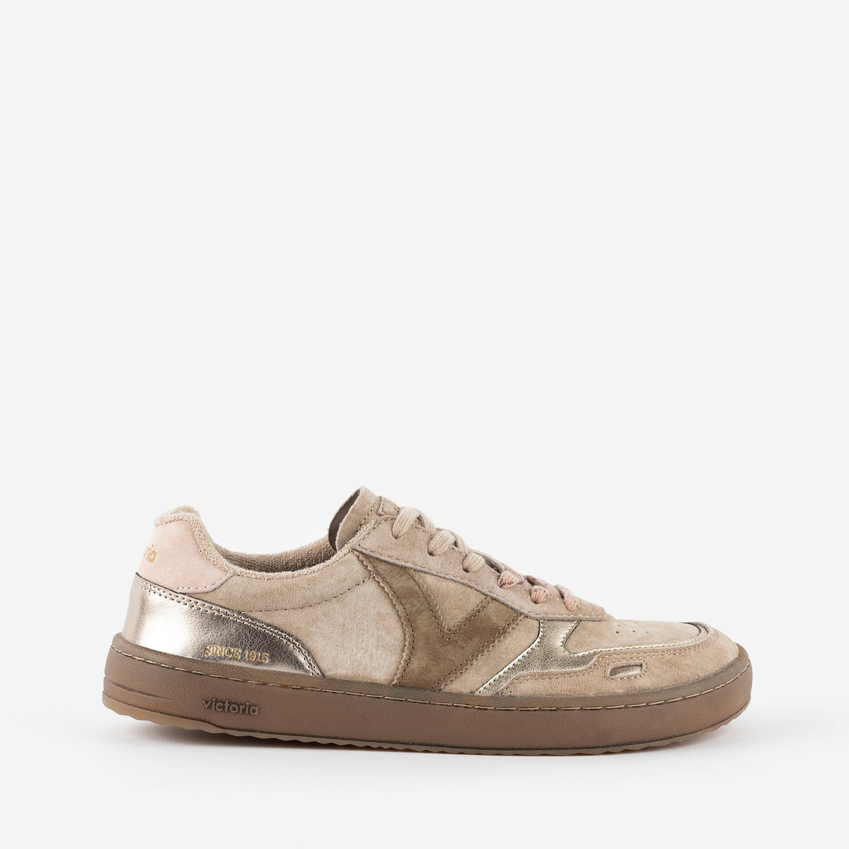 Zapatillas Deportivas Barefoot - Victoria - 1187104 Duna Serraje Metal Beig